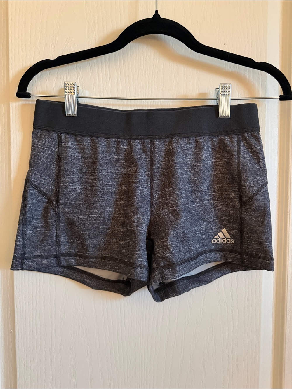 adidas Women's Dark Gray Heather Athletic Shorts